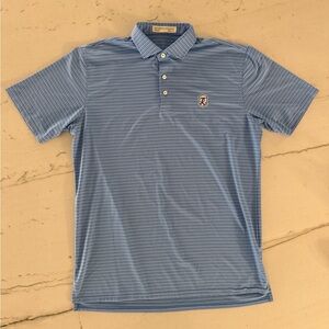 Holderness & Bourne Men Tailored Fit Blue Polo Shirt Large The Reserve